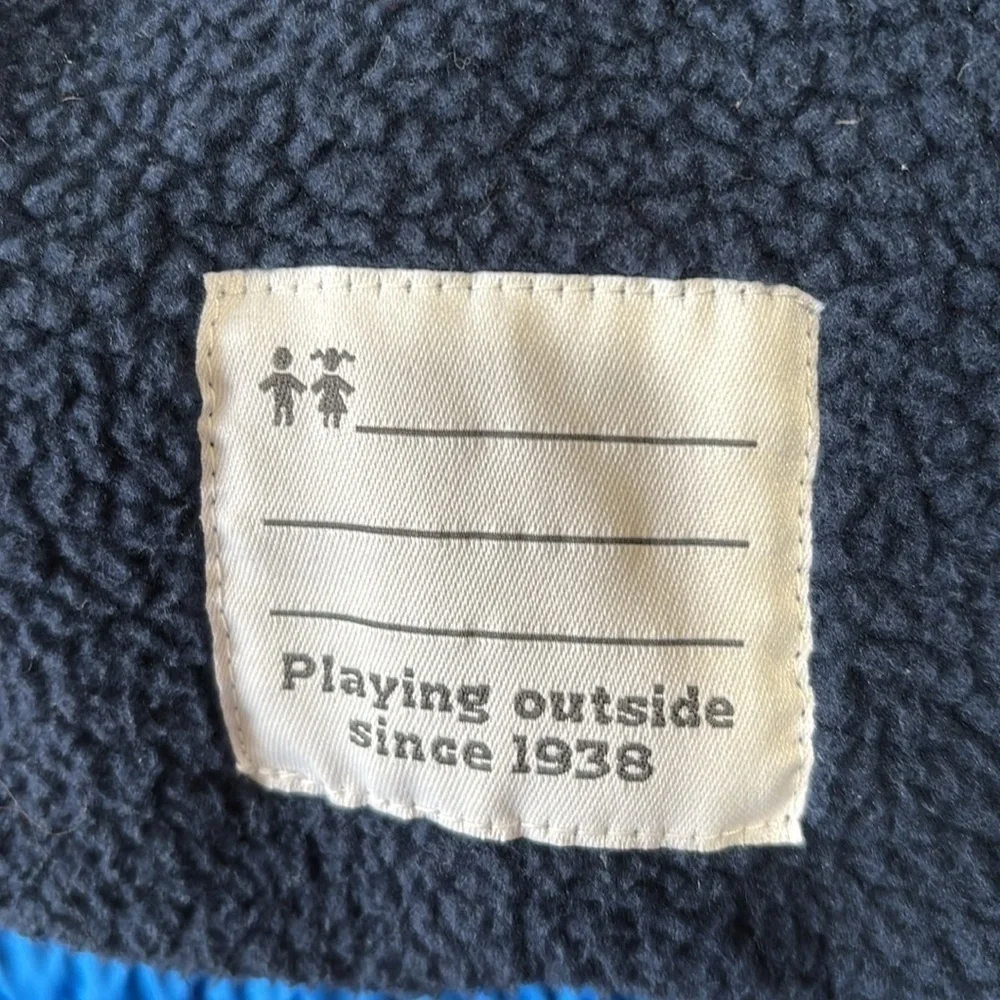 Columbia Dark Blue Fleece Lined Jacket, size large